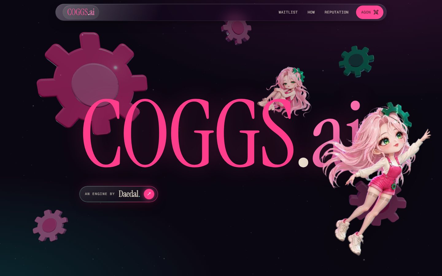 COGGS 첫 화면, coggs.ai